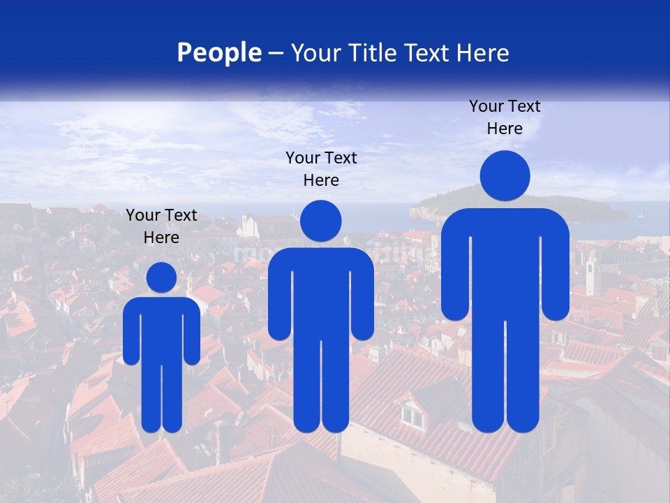 Sunset Urban Village PowerPoint Template