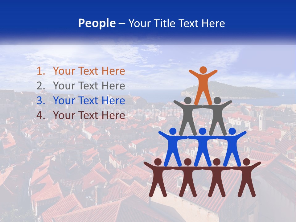 Sunset Urban Village PowerPoint Template