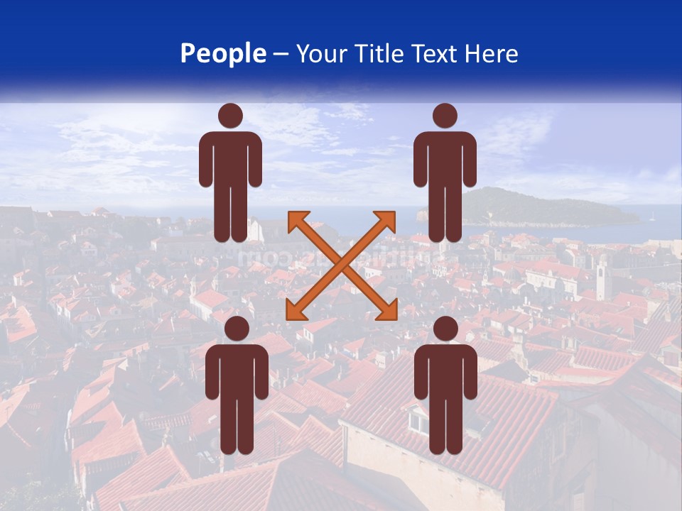 Sunset Urban Village PowerPoint Template