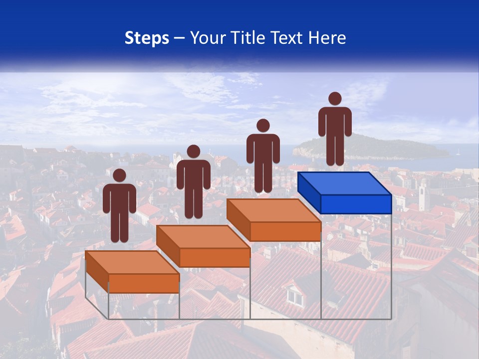 Sunset Urban Village PowerPoint Template