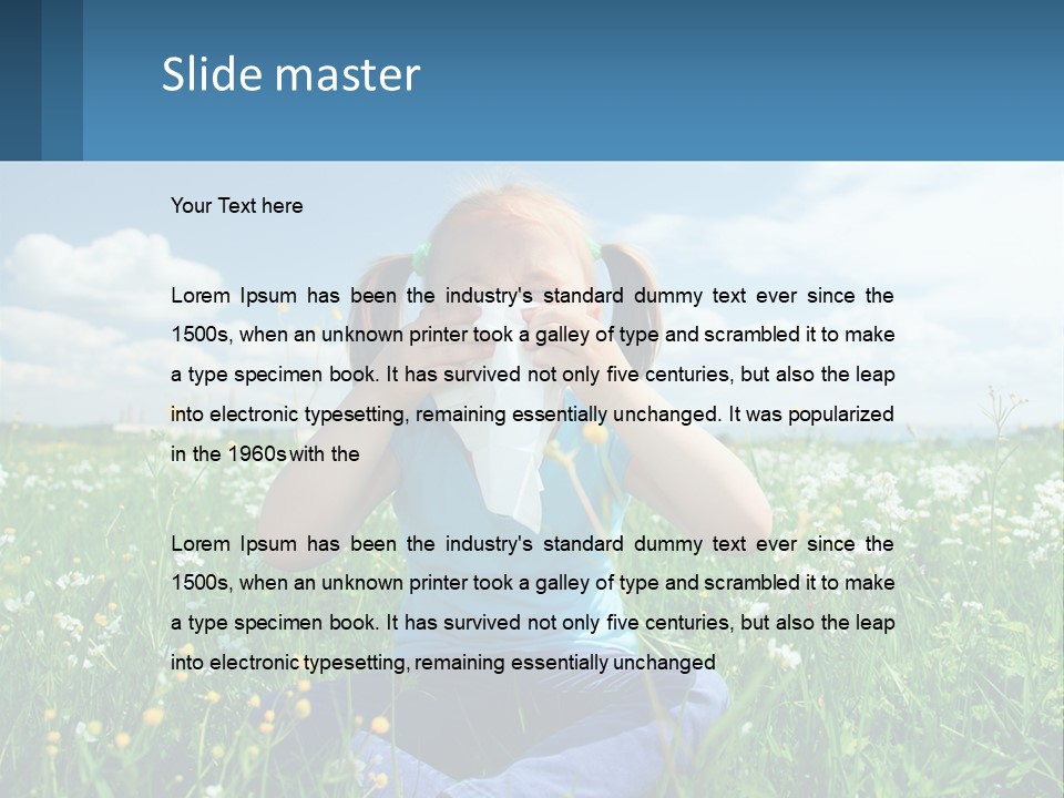 Meadow Allergic Single PowerPoint Template