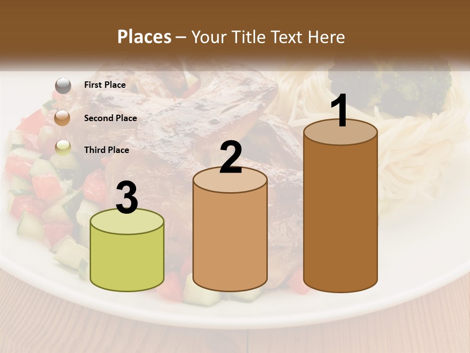 Stirfry Broccoli Portion PowerPoint Template