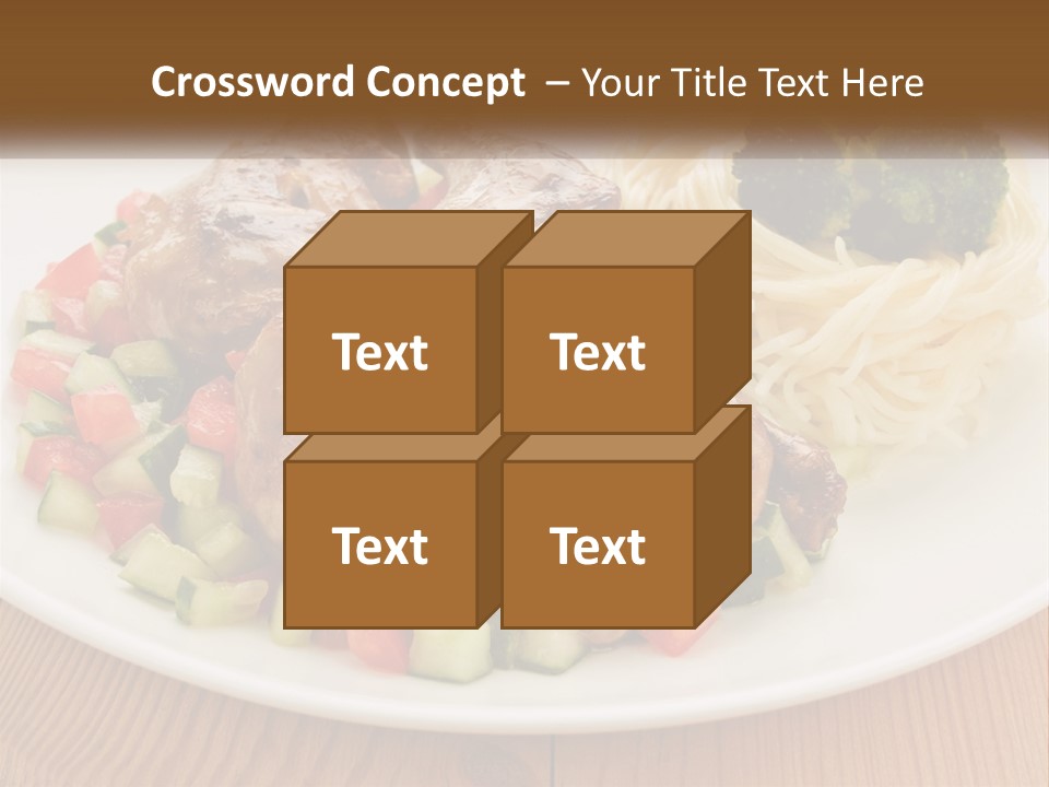 Stirfry Broccoli Portion PowerPoint Template