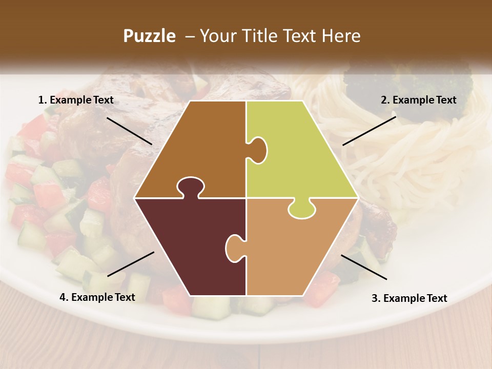 Stirfry Broccoli Portion PowerPoint Template