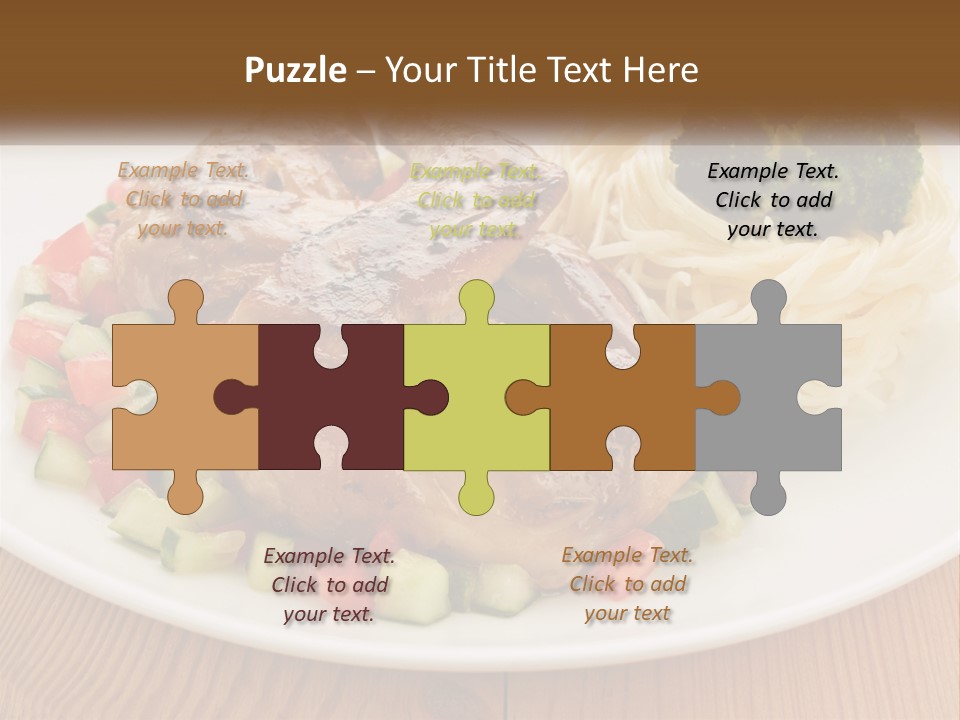 Stirfry Broccoli Portion PowerPoint Template