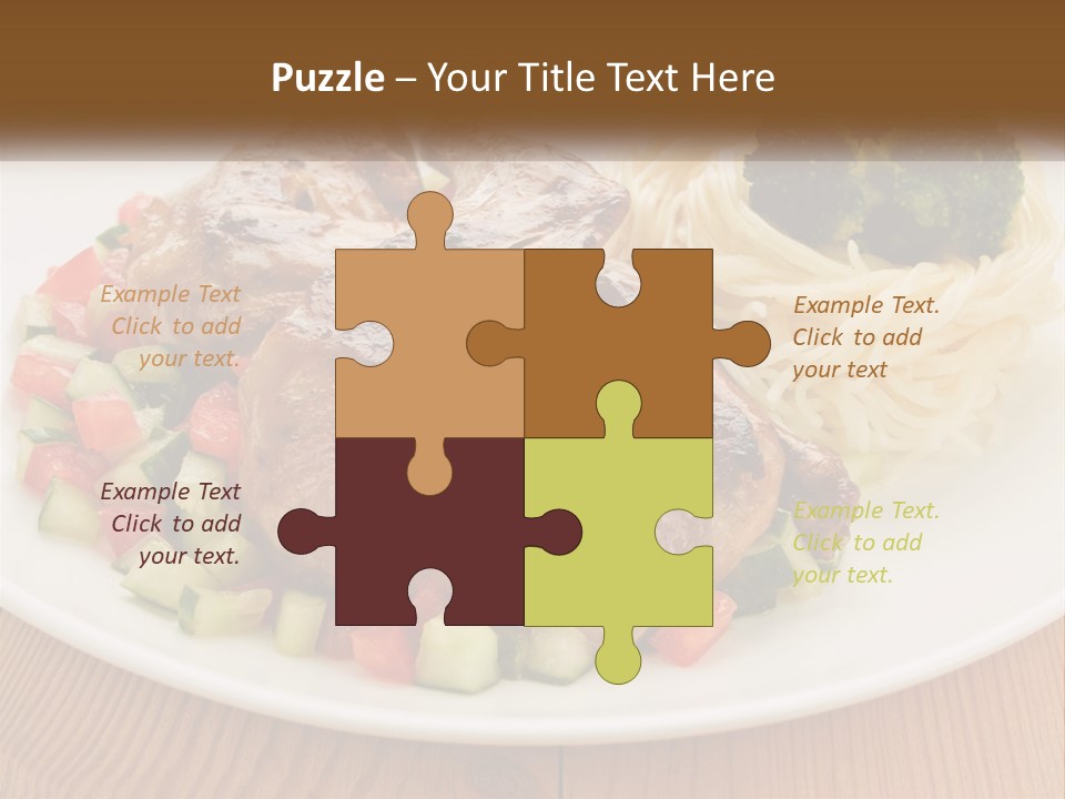 Stirfry Broccoli Portion PowerPoint Template