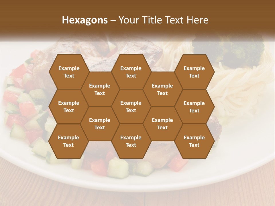 Stirfry Broccoli Portion PowerPoint Template