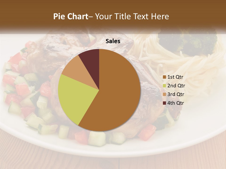 Stirfry Broccoli Portion PowerPoint Template