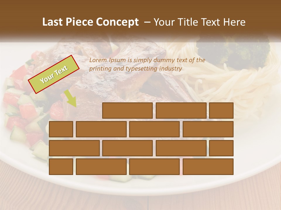 Stirfry Broccoli Portion PowerPoint Template