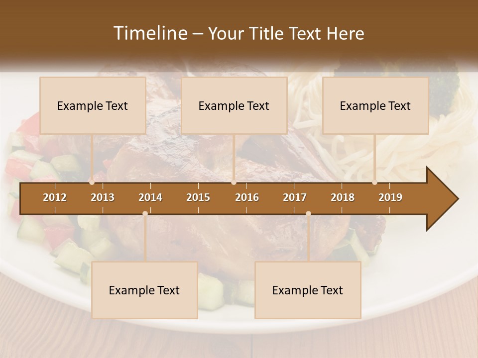 Stirfry Broccoli Portion PowerPoint Template