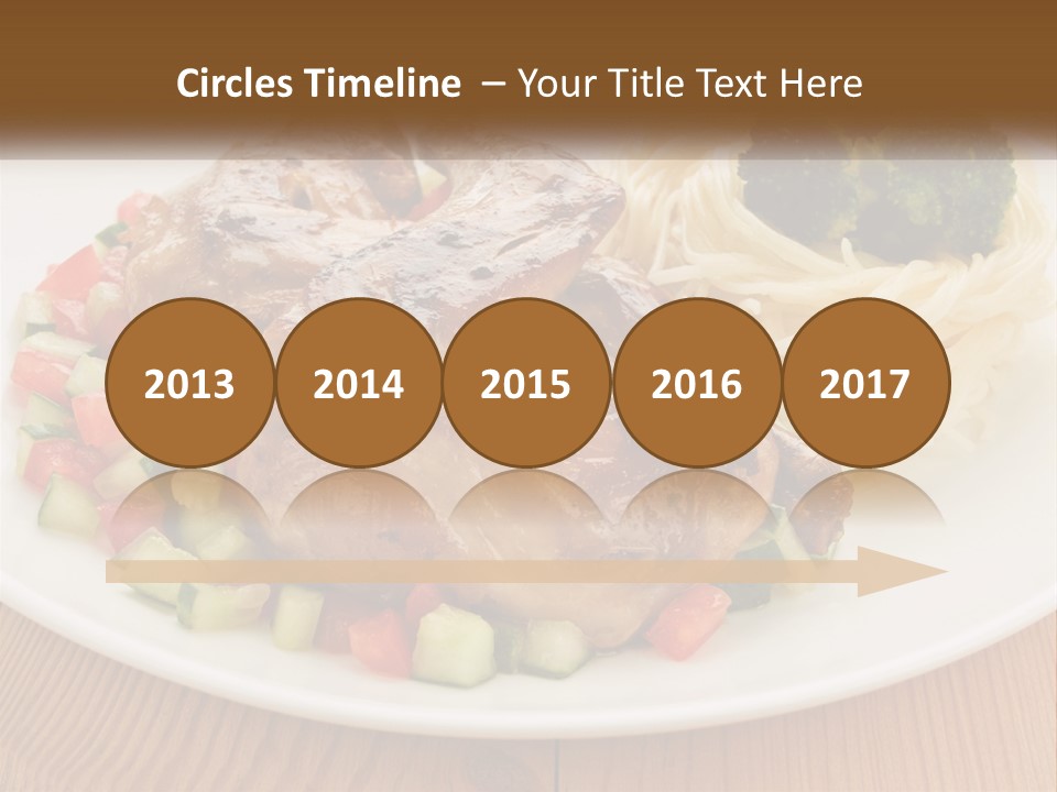 Stirfry Broccoli Portion PowerPoint Template