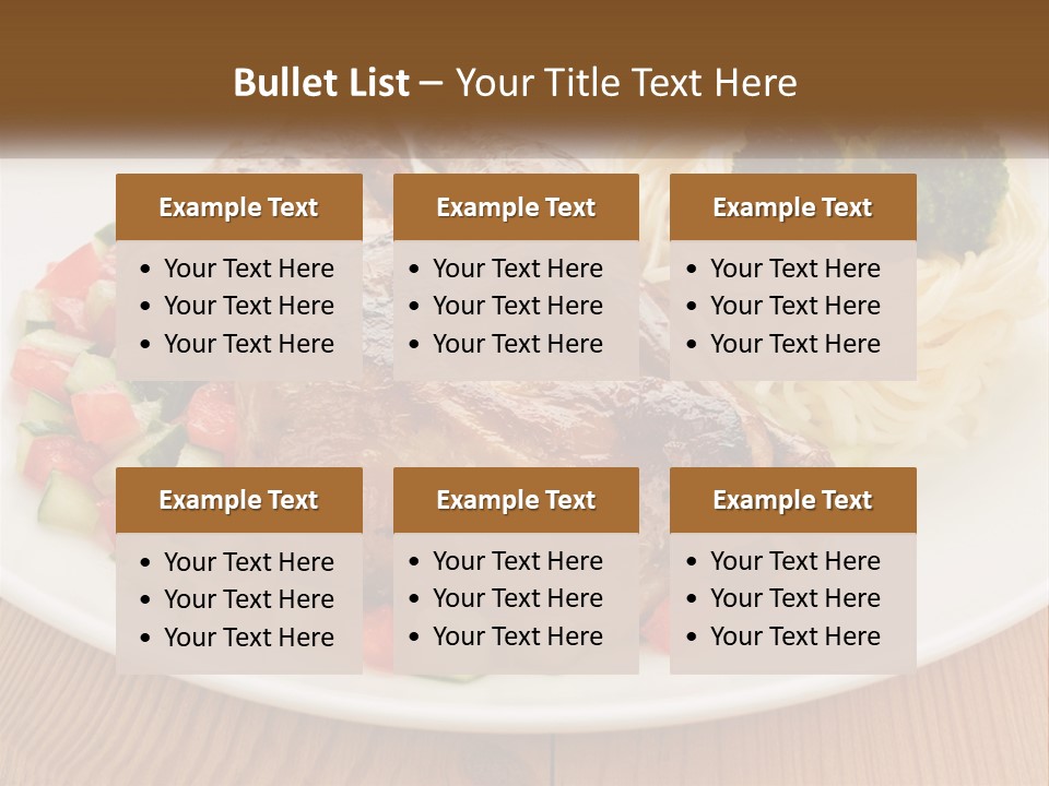 Stirfry Broccoli Portion PowerPoint Template