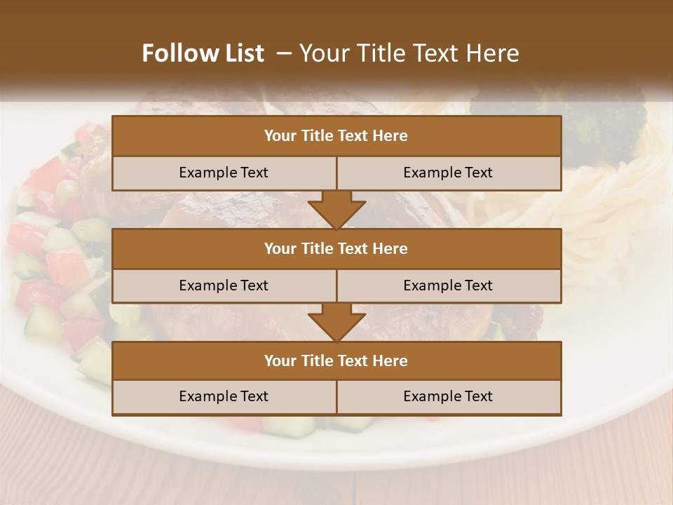 Stirfry Broccoli Portion PowerPoint Template
