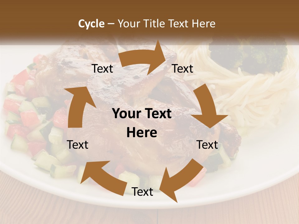 Stirfry Broccoli Portion PowerPoint Template