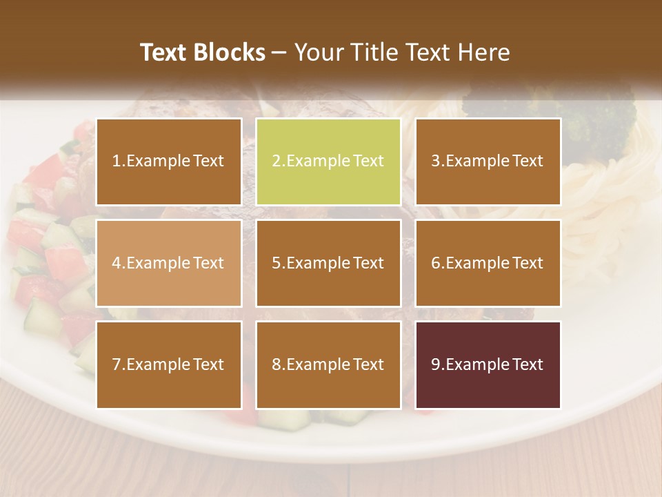 Stirfry Broccoli Portion PowerPoint Template