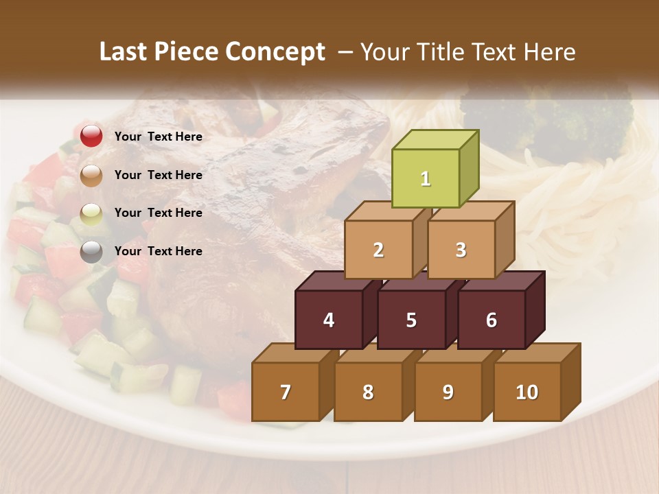 Stirfry Broccoli Portion PowerPoint Template