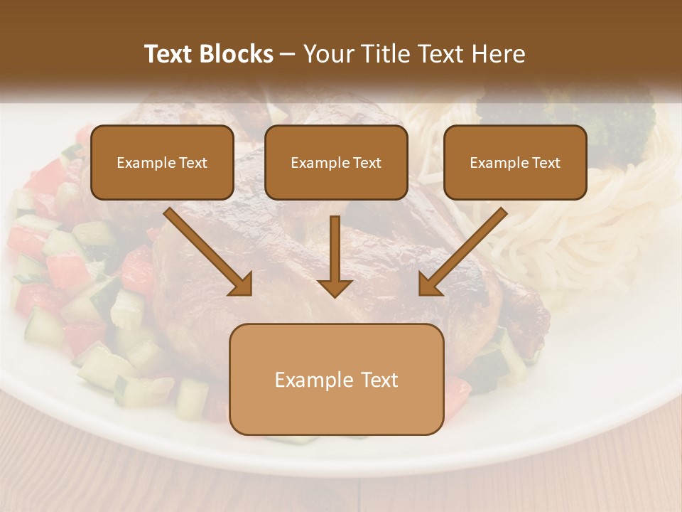Stirfry Broccoli Portion PowerPoint Template