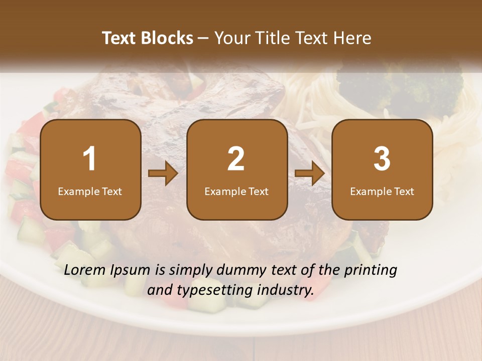 Stirfry Broccoli Portion PowerPoint Template