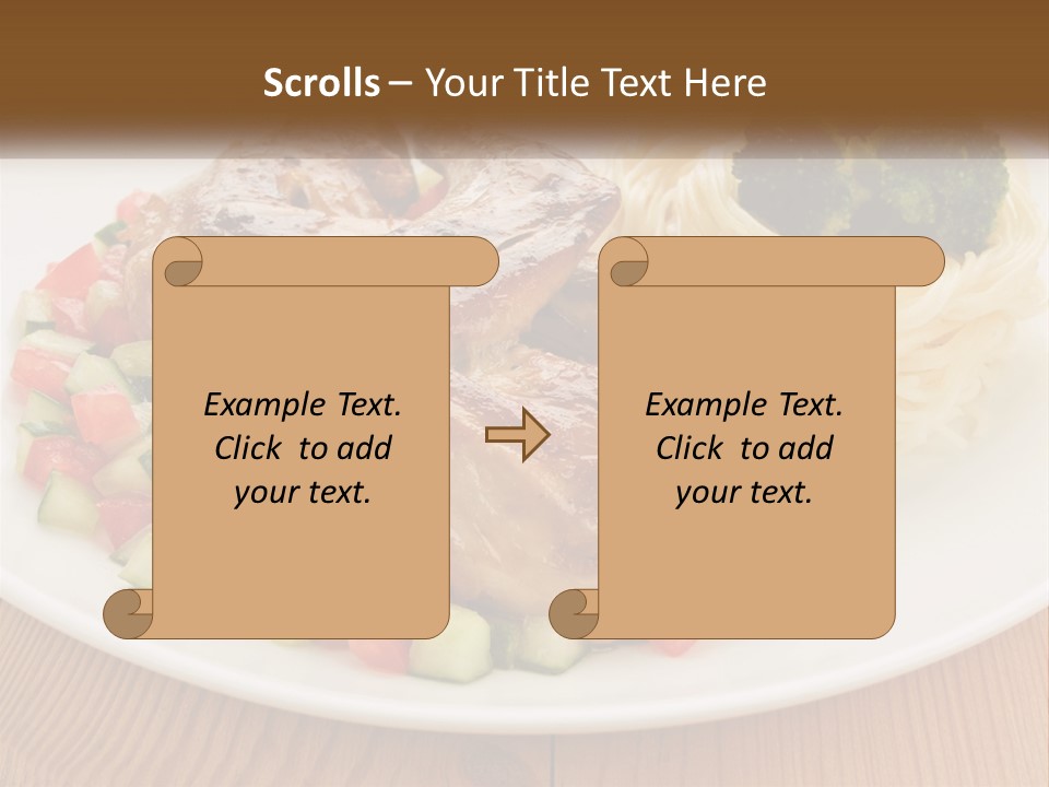 Stirfry Broccoli Portion PowerPoint Template