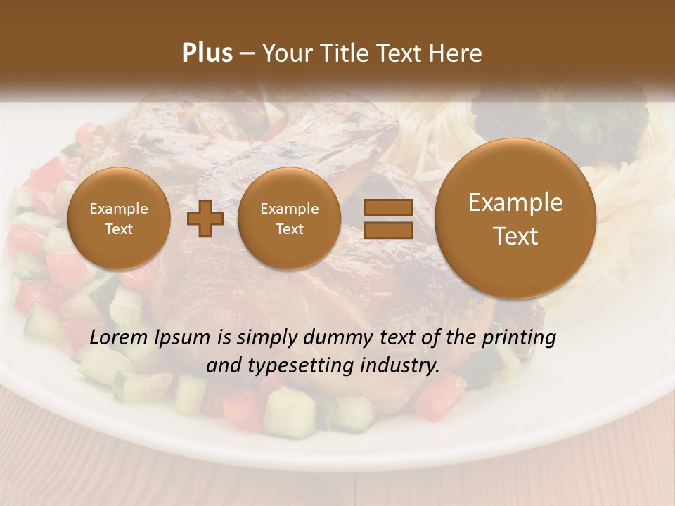 Stirfry Broccoli Portion PowerPoint Template