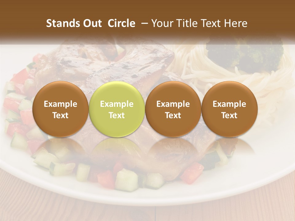 Stirfry Broccoli Portion PowerPoint Template