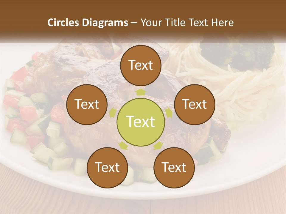 Stirfry Broccoli Portion PowerPoint Template