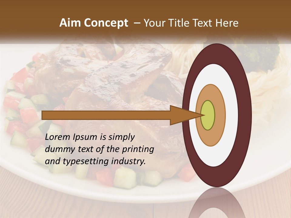 Stirfry Broccoli Portion PowerPoint Template