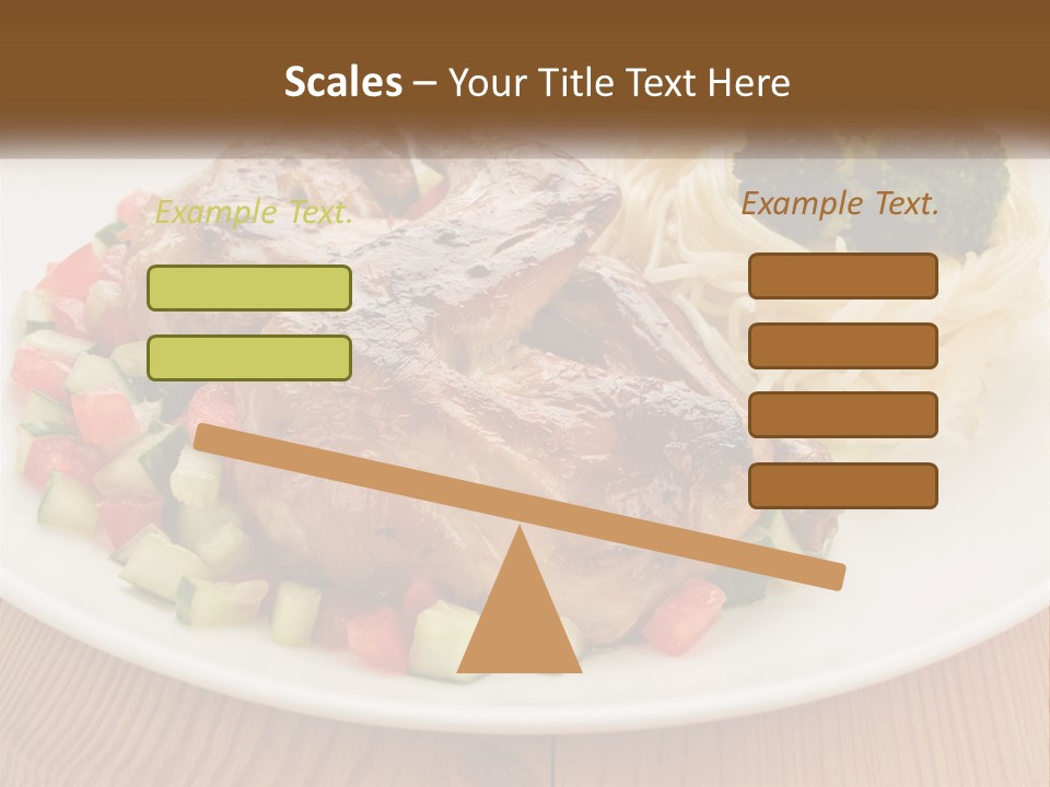 Stirfry Broccoli Portion PowerPoint Template