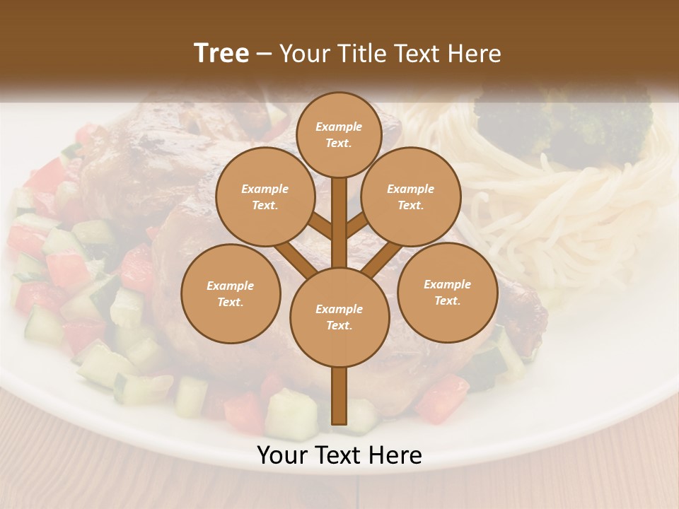 Stirfry Broccoli Portion PowerPoint Template