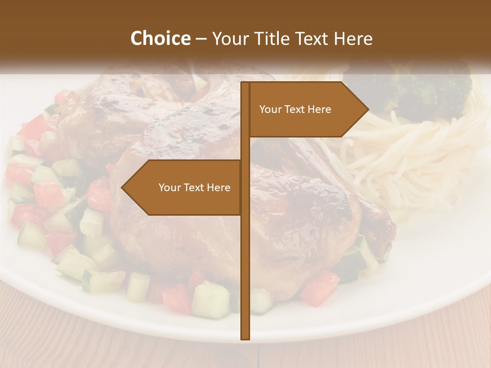 Stirfry Broccoli Portion PowerPoint Template