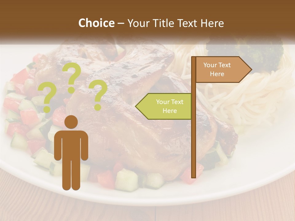 Stirfry Broccoli Portion PowerPoint Template