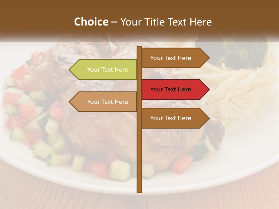 Stirfry Broccoli Portion PowerPoint Template