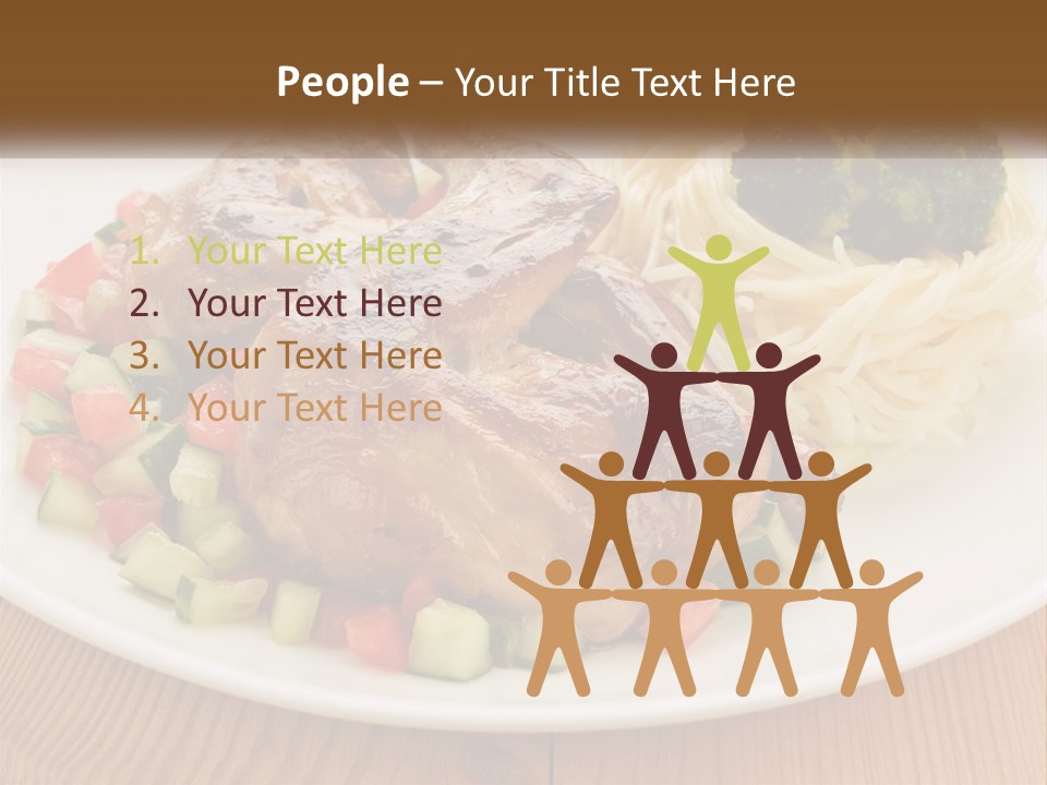 Stirfry Broccoli Portion PowerPoint Template