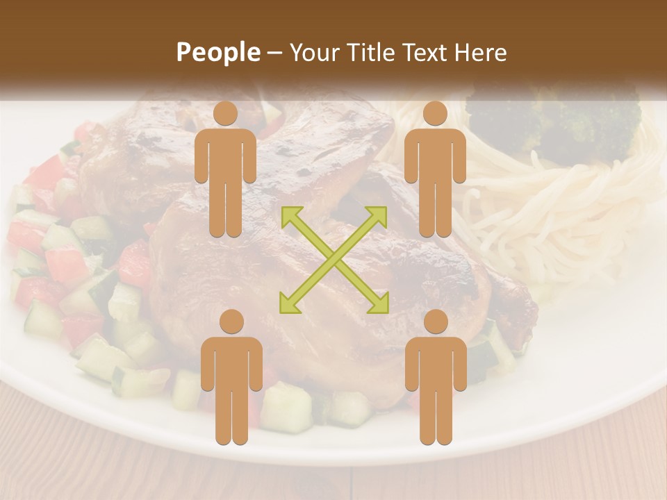 Stirfry Broccoli Portion PowerPoint Template