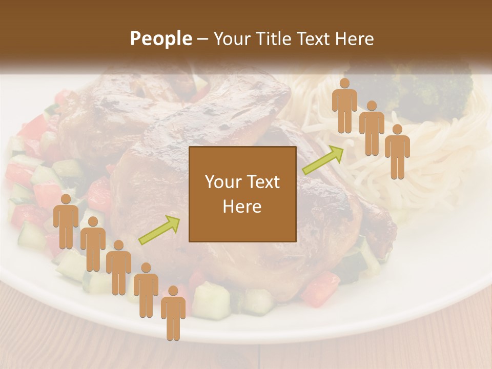 Stirfry Broccoli Portion PowerPoint Template