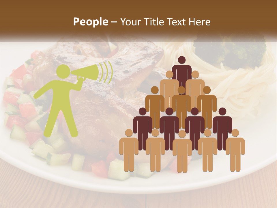 Stirfry Broccoli Portion PowerPoint Template