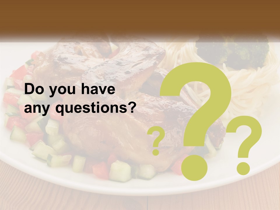 Stirfry Broccoli Portion PowerPoint Template