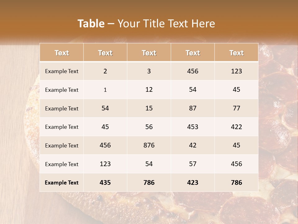 Snack Pepper Scheimpflug PowerPoint Template