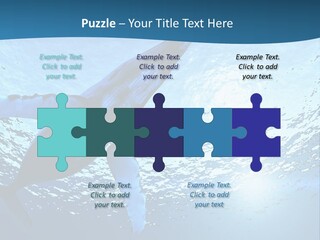 Blue Swimming Sea PowerPoint Template
