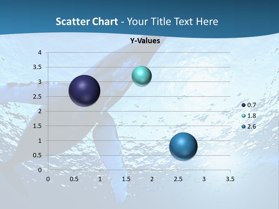 Blue Swimming Sea PowerPoint Template