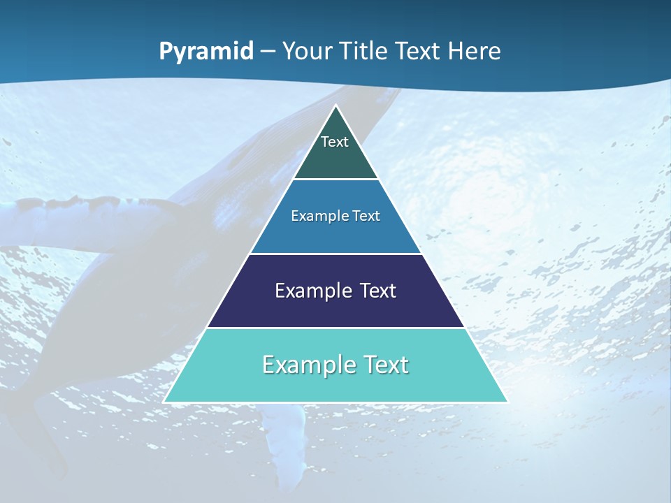 Blue Swimming Sea PowerPoint Template