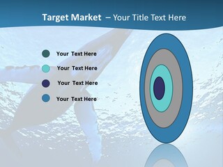 Blue Swimming Sea PowerPoint Template