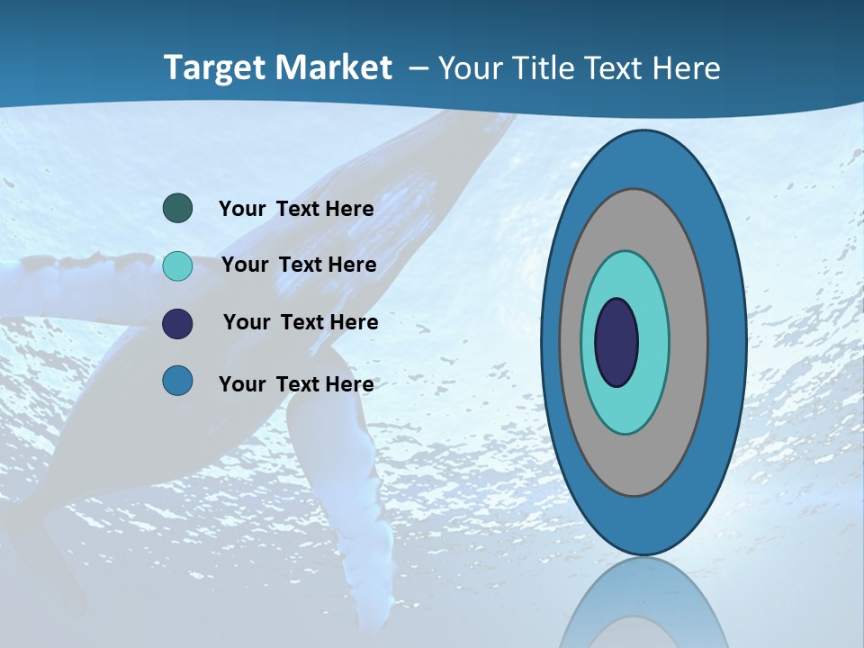 Blue Swimming Sea PowerPoint Template