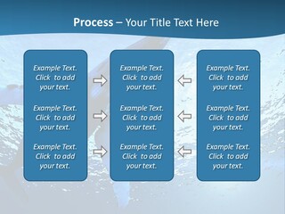 Blue Swimming Sea PowerPoint Template