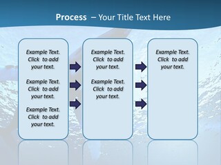 Blue Swimming Sea PowerPoint Template