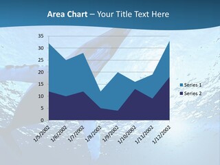 Blue Swimming Sea PowerPoint Template