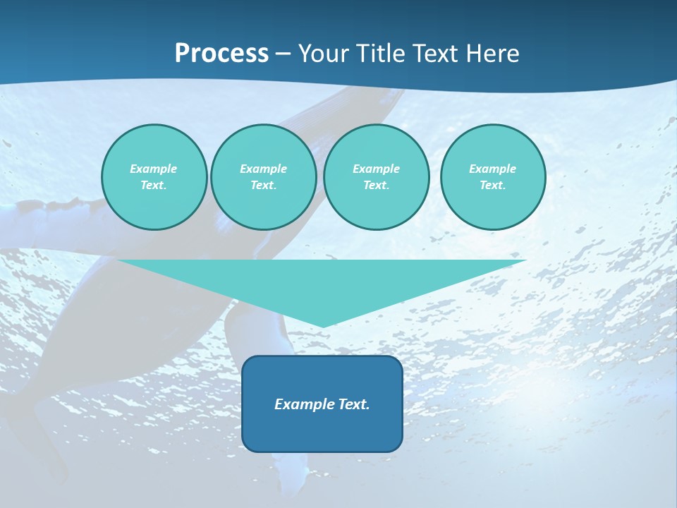 Blue Swimming Sea PowerPoint Template
