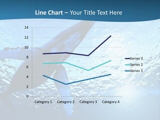 Blue Swimming Sea PowerPoint Template