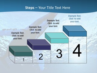 Blue Swimming Sea PowerPoint Template