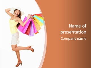 Fashion Happy Person PowerPoint Template